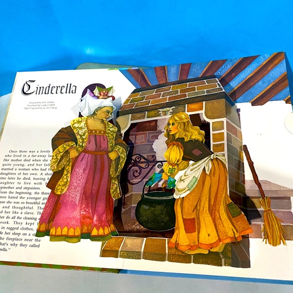 CINDERELLA VTG 90’s A TROLL POP-UP BOOK HARDCOVER A CUTE CLASSIC TALE! - Picture 4 of 16